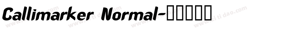 Callimarker Normal字体转换